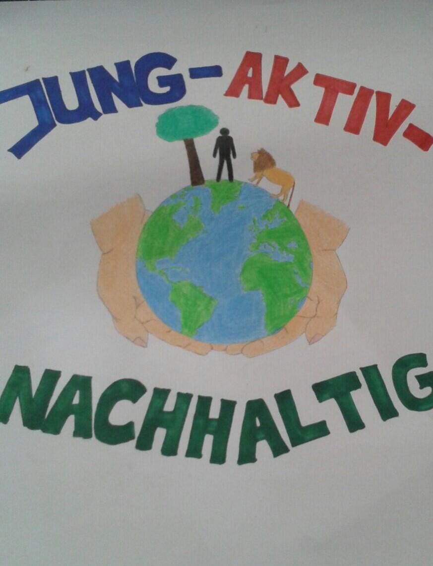 Logo Jung - Aktiv - Nachhaltig, Förderprojekt des Jugendkongresses 2015 &copy; Felix Englisch / JAN