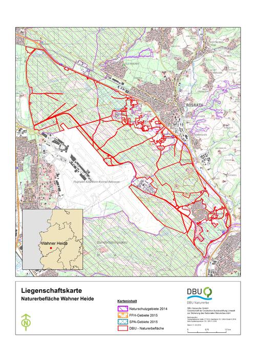 Liegenschaftskarte Wahner Heide &copy; Deutsche Bundesstiftung Umwelt