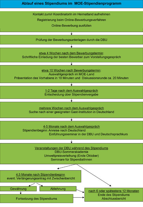 Schema einer Bewerbung 
