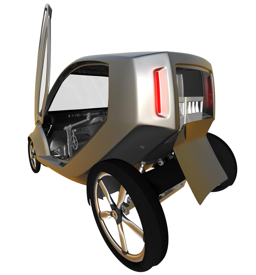 Ultraleichtes Hybrid-E-Mobil 