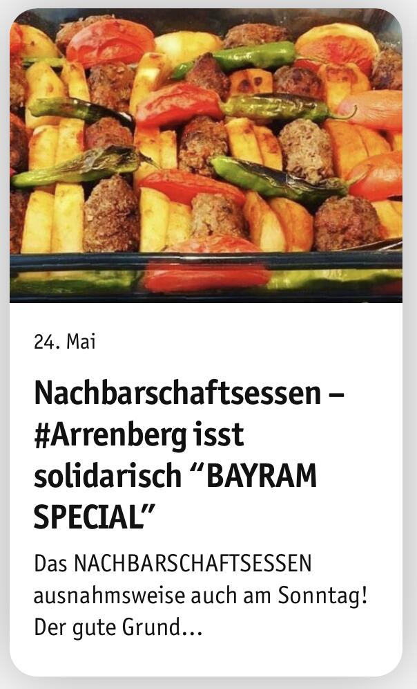 Arrenberg App: Maßnahmen zur Corona-Krise im Quartier Arrenberg, Wuppertal © Aufbruch am Arrenberg e. V. und Studio Arrenberg