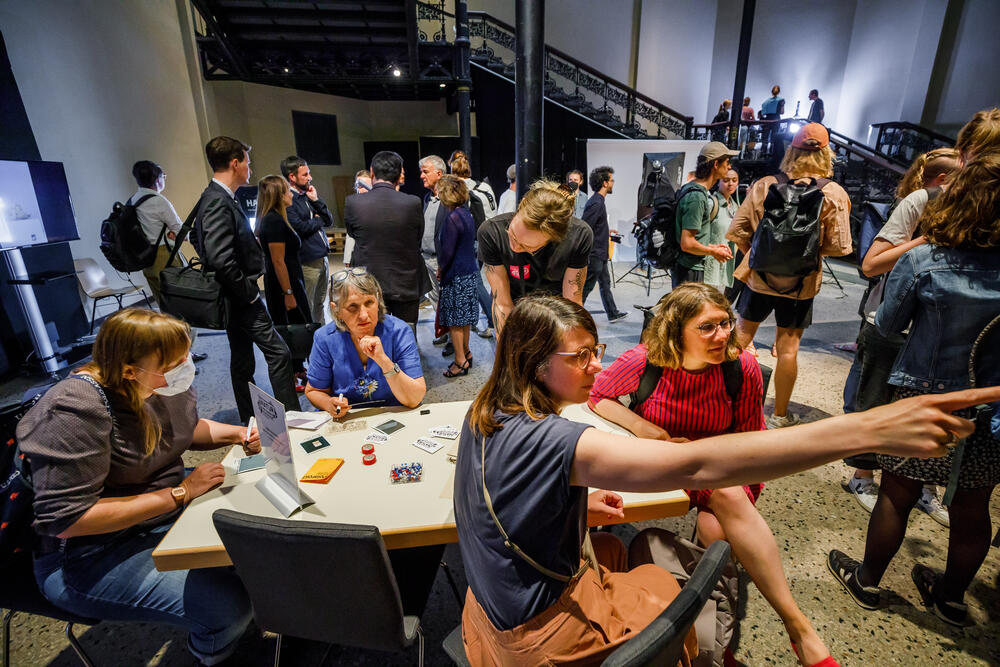 Entwicklung von konkreten, disziplinübergreifenden Projektideen während einer Veranstaltung © Thomas Rosenthal