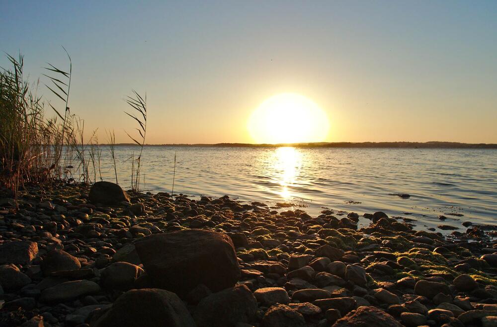 Sonnenuntergang auf der Insel Vilm  © Nico Wöhrle