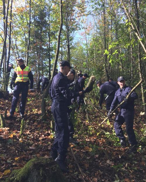 Projekttag DBU-Naturerbefläche Lauterberg Aus- und Fortbildungszentrums der Bundespolizei (BPOLAFZ) Bamberg © Jens-Eckhard Meyer, Bundesforstbetrieb Reußenberg