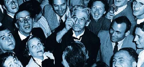 Friedensnobelpreisträger Albert Schweitzer auf der Nobelpreisträgertagung 1954 © Kuratorium für die Tagungen der Nobelpreisträger in Lindau e. V.