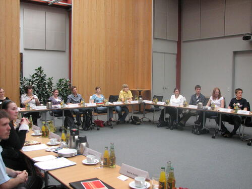 NeustipendiatInnen auf dem Einführungsseminar (Foto: DBU) 