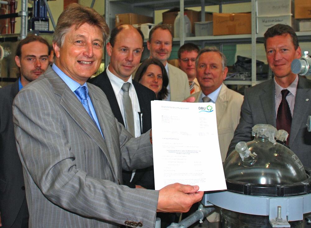 Übergabe Bewilligungsschreiben FH Osnabrück &copy; Fachhochschule Osnabrück