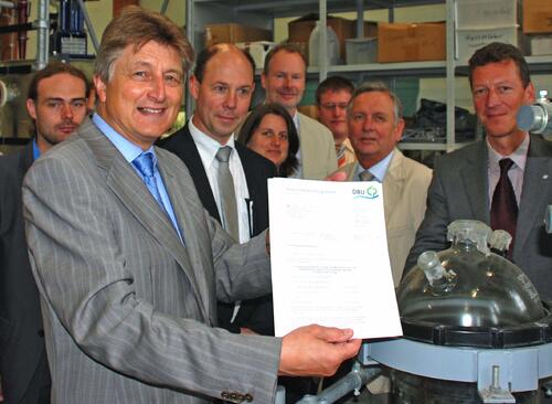 Übergabe Bewilligungsschreiben FH Osnabrück &copy; Fachhochschule Osnabrück