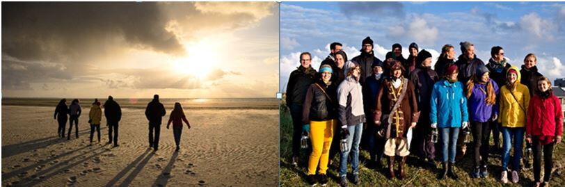 Freizeitprogramm auf Langeoog: mal alleine auf Entdeckungstour und mal zusammen mit dem „Strandvogt“ 