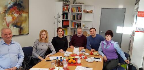 Biotech Team beim Arbeitstreffen bei ANiMOX  © Vladimir Volkov