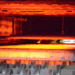 Innenansicht Energy-Collector-(E-CO)-Haube mit Bramme und Strahlungswärmetauscher 