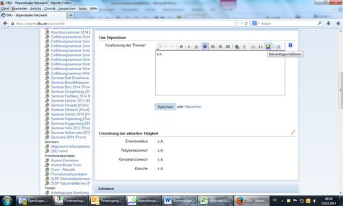 Einfügen von Fotos in der Kurzfassung 