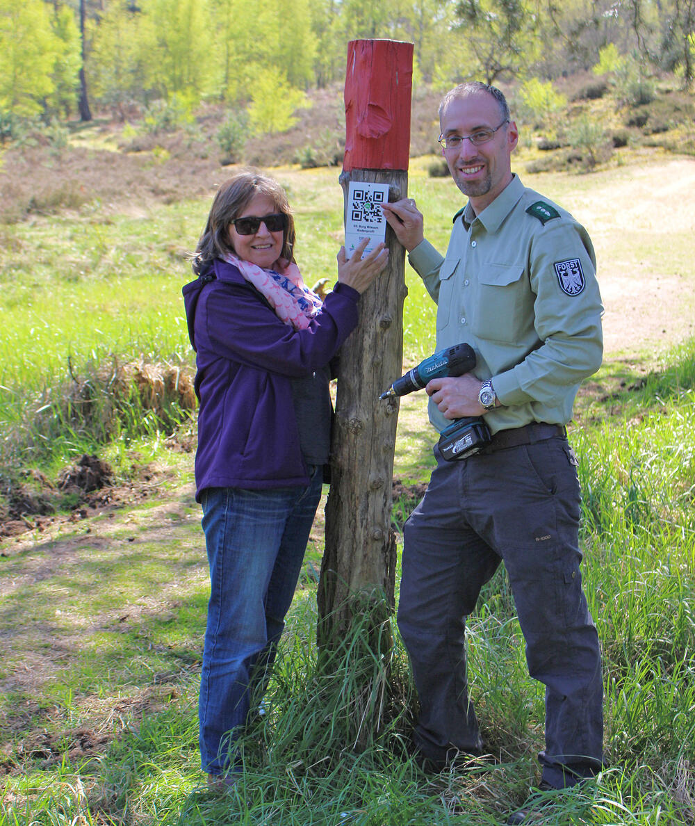 Wahner Heide - QR-Codes © Bundesforst