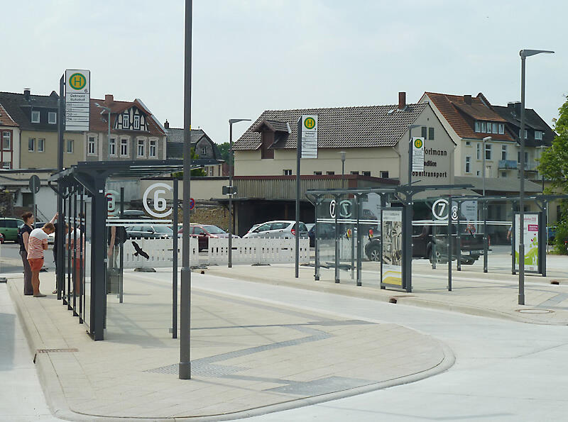 Bus station in Detmold 