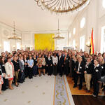 Empfang des Stipendienprogramms beim Bundespräsidenten Juni 2012  © Quelle: DBU-Archiv, Foto: Peter Himsel