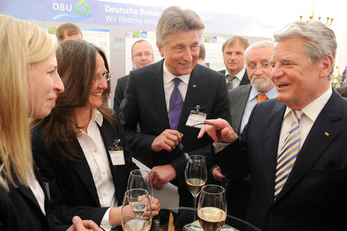 Bundespräsident Gauck im Gespräch mit DBU-Stipendiatinnen 
