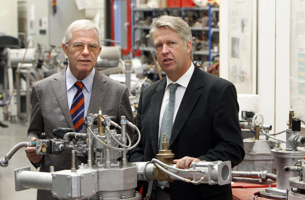 Wünning/Wünning in the company building © DBU/Karin Rebstock