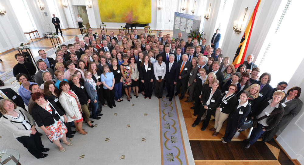 Woche der Umwelt 2012: Empfang des Bundespräsidenten anlässlich des 20-jährigen Bestehens des DBU-Promotionsstipendienprogramms  © DBU-Archiv: David Außerhofer