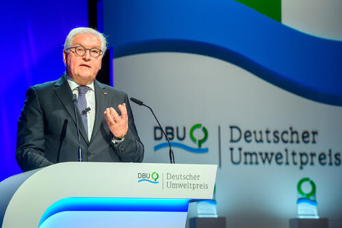 German President Frank-Walter Steinmeier at the German Environmental Award 2019 of the German Federal Environmental Foundation  © DBU/Peter Himsel