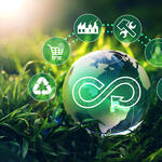 Weltkugel und Circular economy © Miha Creative - stock.adobe.com