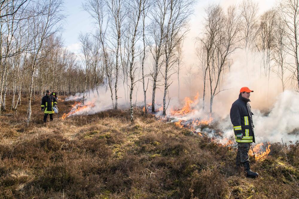 Kontrolliertes Brennen © Klaus-Peter Hurtig