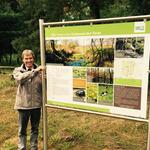 Informationstafel für die DBU-Naturerbefläche Gelbensander Forst © Bundesforst/Menzel