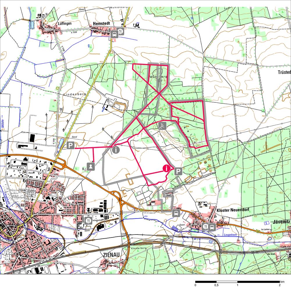 Karte Kellerberge © Deutsche Bundesstiftung Umwelt