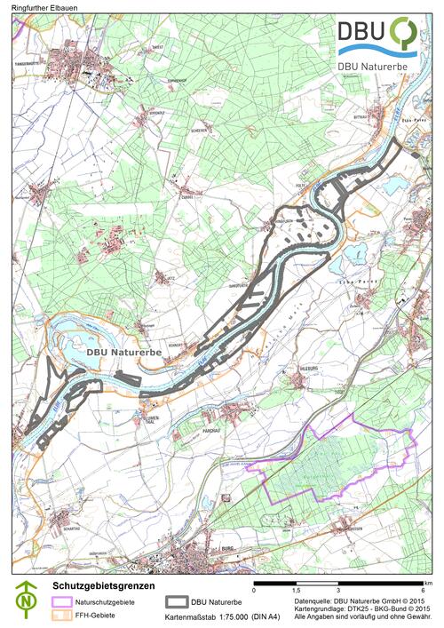 Karte Ringfurther Elbauen 