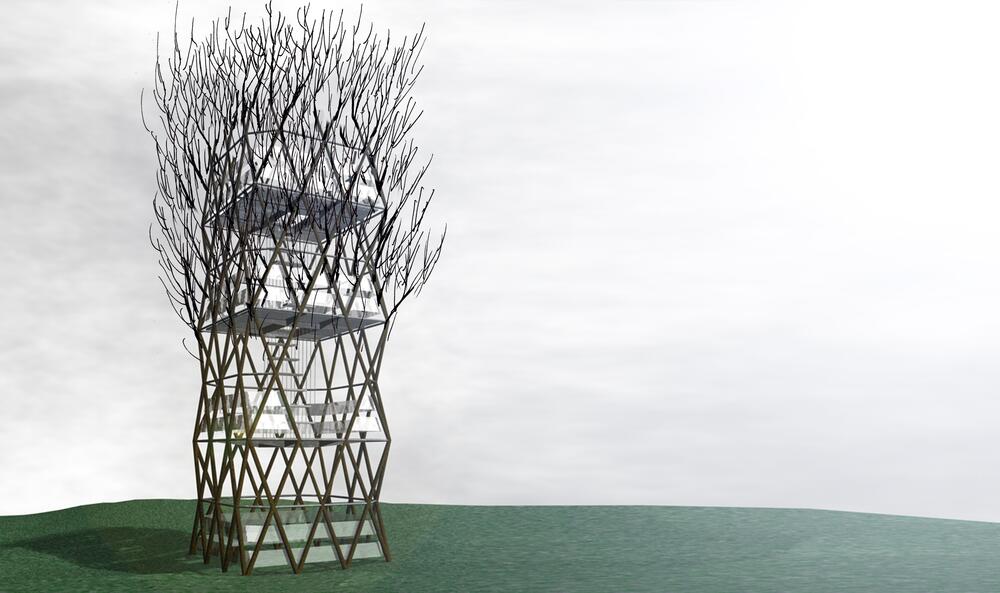 Baubotanischer Turm Modell 