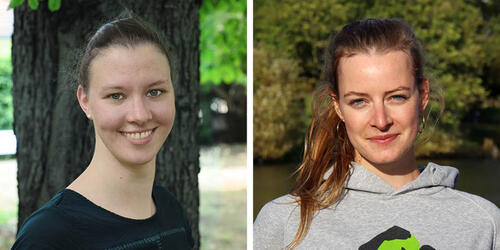 Brückenbauerinnen Kathrin Muus (links) und Myriam Rapior  © Graeschke; Fraider