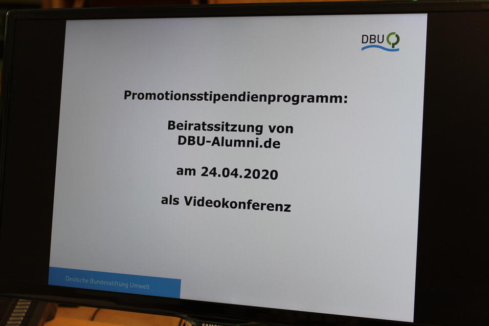 Beiratssitzung DBU-Alumni.de am 24.04.2020 als Videokonferenz  © DBU, Christine Busch