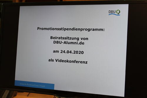 Beiratssitzung DBU-Alumni.de am 24.04.2020 als Videokonferenz  © DBU, Christine Busch