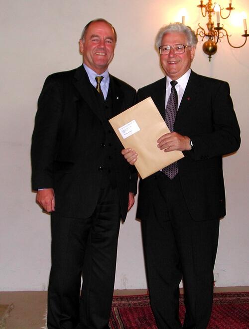 Gröbl, Wolfgang u. Bihlmayer, SDB, Provinzial Pater Herbert 