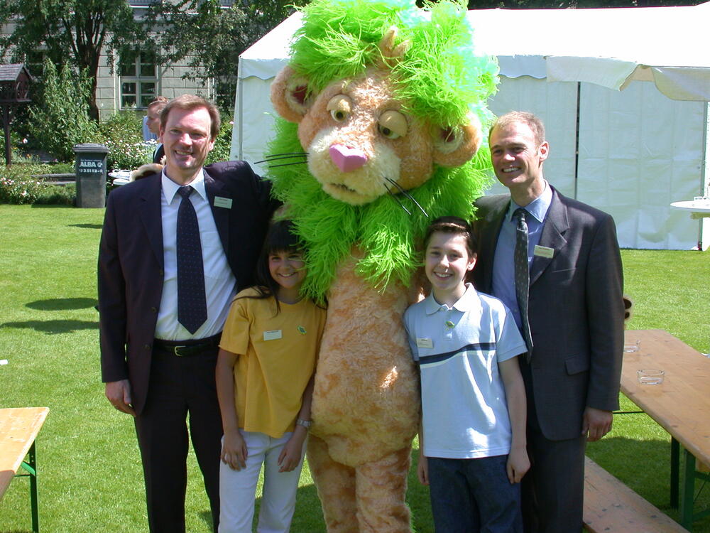 Woche der Umwelt, Logo-Kids mit Graslöwe 