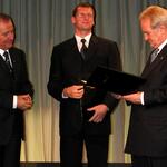 Umweltpreis 2002, Rau mit Preisträgern 