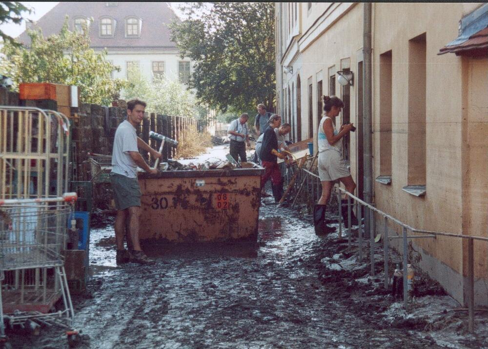 Umweltzentrum Dresden nach der Flut 