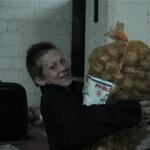 Schleppen der Kartoffelsäcke 