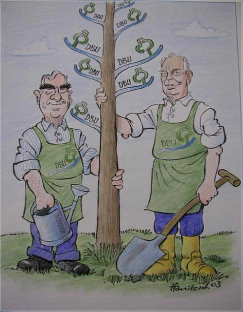 Karikatur Tietmeyer/Waigel 