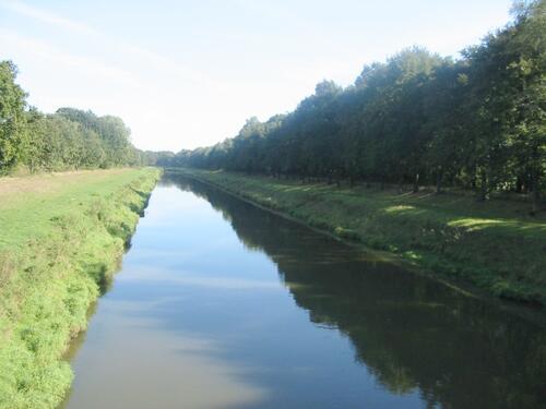 Begradigter Flusslauf der Hase 