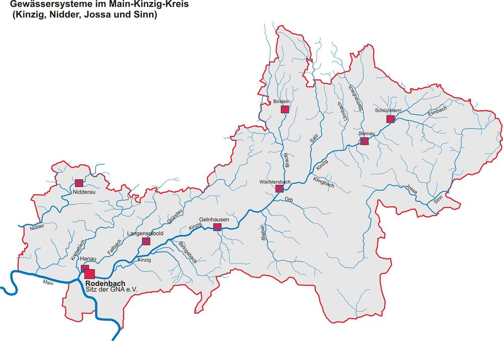 Gewässersysteme im Main-Kinzig-Kreis 