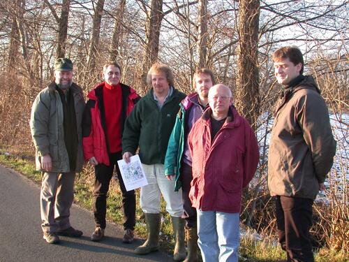 MUNA-Preisträger Poick  zu Besuch im Hasbruch &copy; DBU