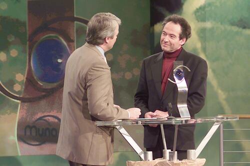 MUNA 2002 Preisverleihung Volker Angres und Franz Beer &copy; ZDF