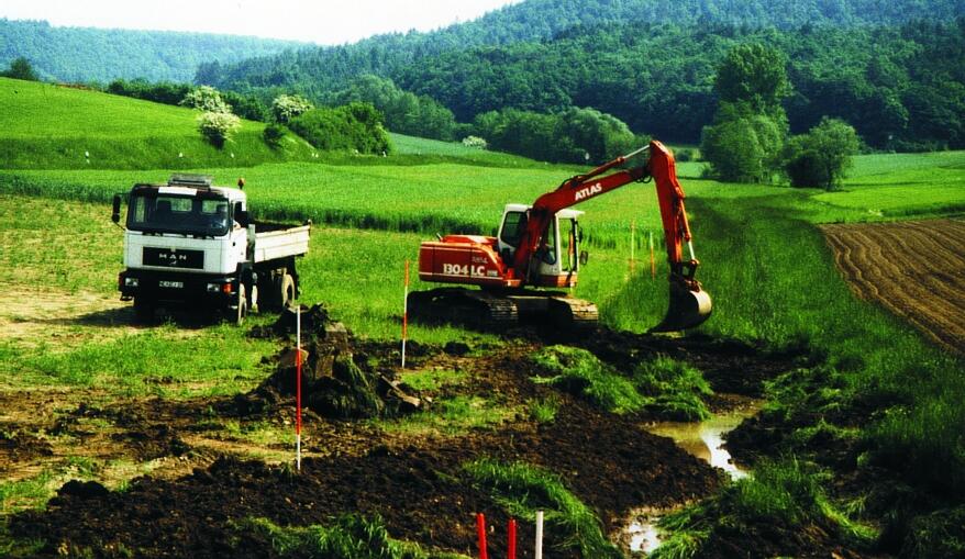 Goldene Natur 2001 Renaturierung eines Grabens Foto Rudolf Kolerus &copy; Archiv Kolerus