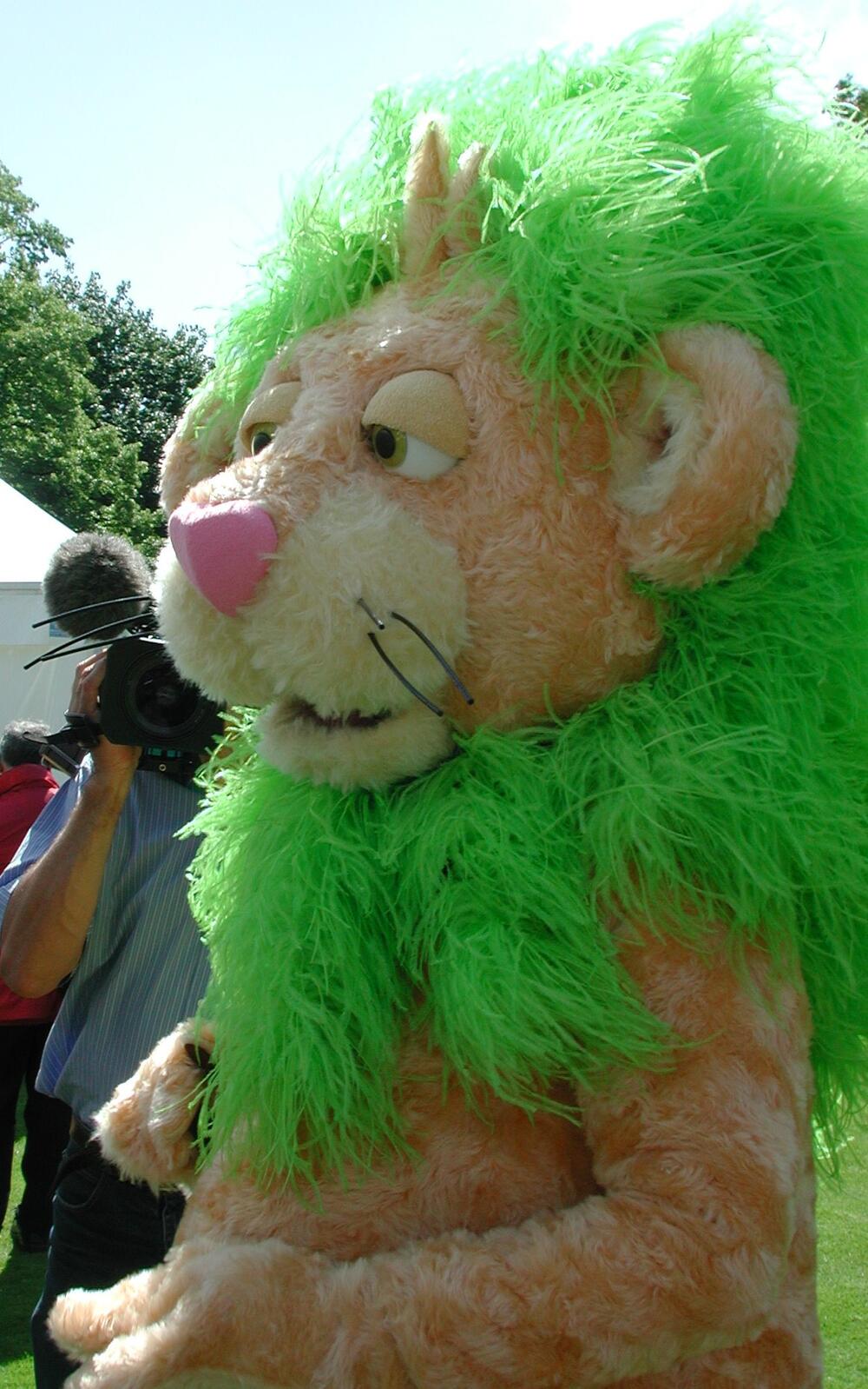 Attraktion Graslöwe auf der BUGA 