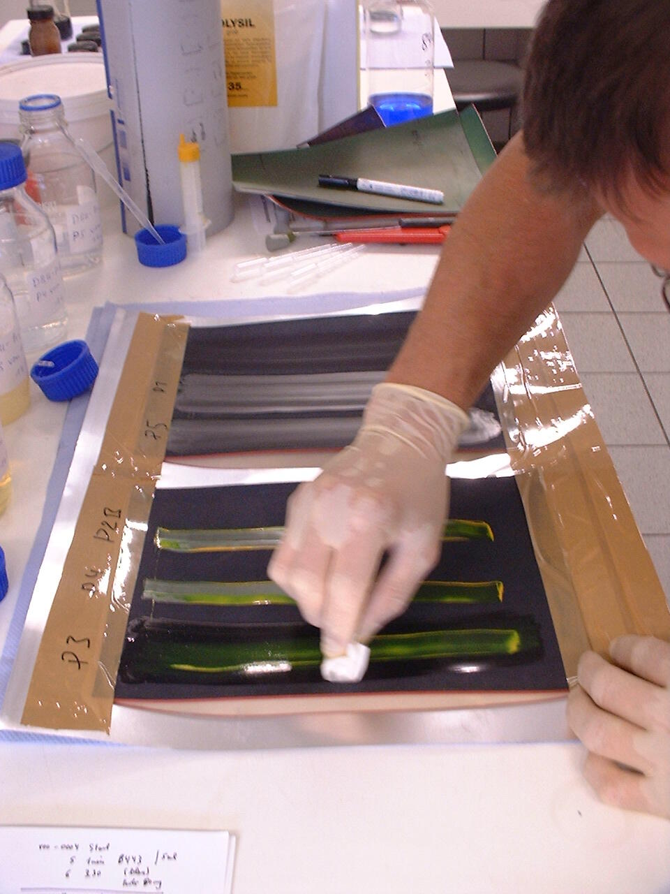 Reinigung eines Gummituchs 