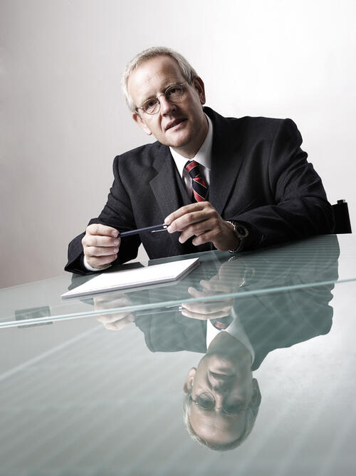 Zinke desk reflected 