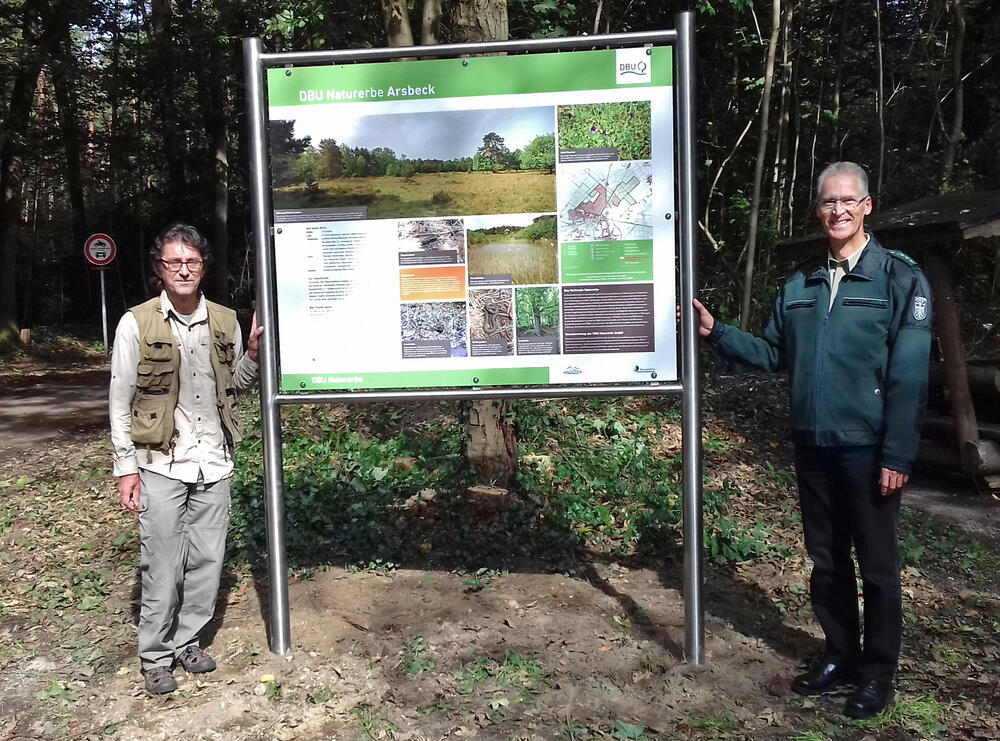 Infotafel Arsbeck © Bundesforst/DBU Naturerbe