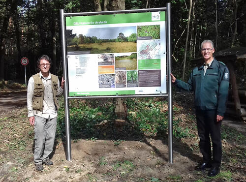 Infotafel Arsbeck © Bundesforst/DBU Naturerbe
