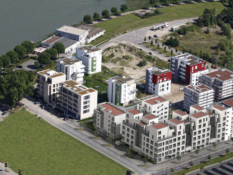 Wohnungsgebäude aus recyceltem Beton in Ludwigshafen 