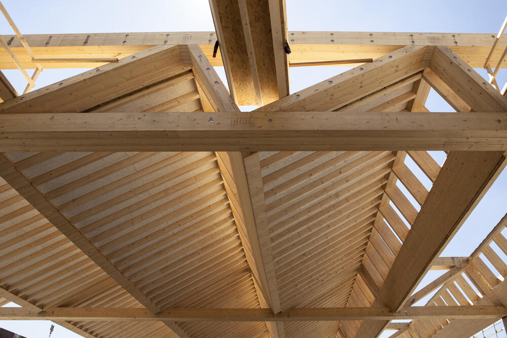 Neubau des Werkstattgebäudes 